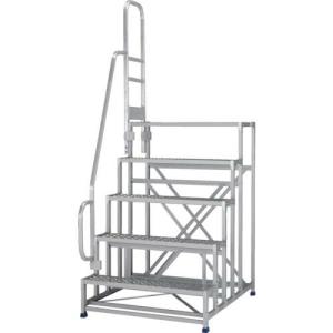 アルインコ 作業台 金具SUS仕様片側手すり付き ( CMT5151DST ) アルインコ(株)住宅機器事業部｜orangetool