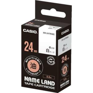 カシオ ネームランド専用カートリッジ 24mm 白テープ/黒文字 ( XR-24TRWE ) カシオ計算機(株)｜orangetool