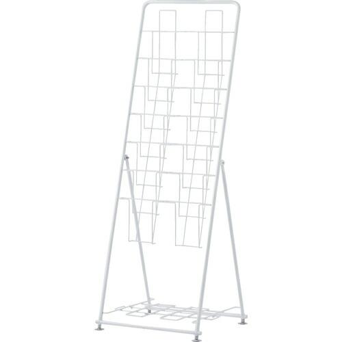 アールエフヤマカワ パンフレットスタンド7段ダブル ( RFPFS-DBWH )