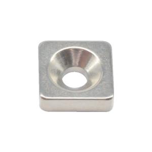 TRUSCO ネオジム角形磁石 皿ねじ穴付 10mm×10mm×3mm M3 1個入 ( T10K03-M3 ) トラスコ中山(株)｜orangetool