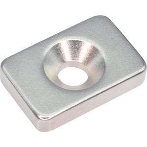 TRUSCO ネオジム角形磁石 皿ネジ穴付 15mmX10mmX3mm M3 1 ( T15K03-M3 ) トラスコ中山(株)｜orangetool