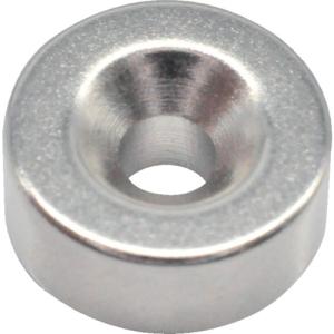 TRUSCO ネオジム丸形磁石 皿ネジ穴付 外径12mmX5mm M3 1個入 ( T12R05-M3 ) トラスコ中山(株)｜orangetool