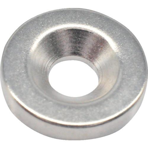 TRUSCO ネオジム丸形磁石 皿ネジ穴付 外径15mmX3mm M4 1個入 ( T15R03-M...