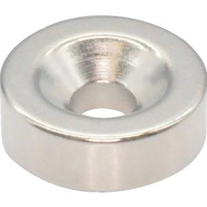 TRUSCO ネオジム丸形磁石 皿ネジ穴付 外径15mmX5mm M4 1個入 ( T15R05-M4 ) トラスコ中山(株)｜orangetool