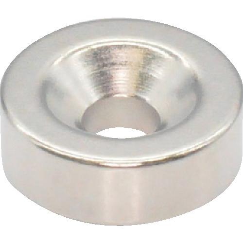 TRUSCO ネオジム丸形磁石 皿ネジ穴付 外径15mmX5mm M4 1個入 ( T15R05-M...