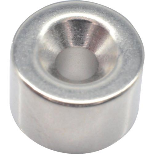 TRUSCO ネオジム丸形磁石 皿ネジ穴付 外径15mmX10mm M4 1個入 ( T15R10-...