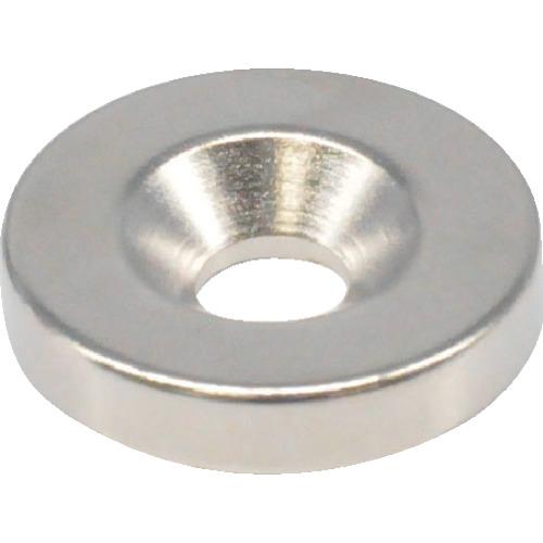 TRUSCO ネオジム丸形磁石 皿ネジ穴付 外径20mmX4mm M5 1個入 ( T20R04-M...