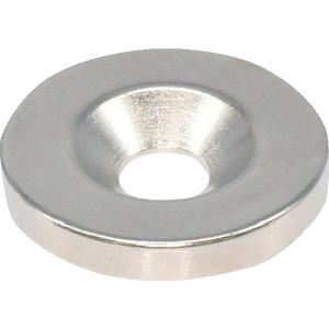 TRUSCO ネオジム丸形磁石 皿ネジ穴付 外径25mmX4mm M6 1個入 ( T25R04-M6 ) トラスコ中山(株)｜orangetool