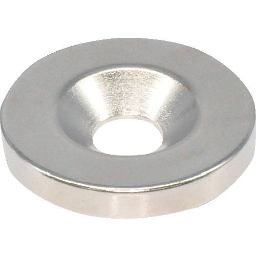 TRUSCO ネオジム丸形磁石 皿ネジ穴付 外径25mmX4mm M6 1個入 ( T25R04-M...