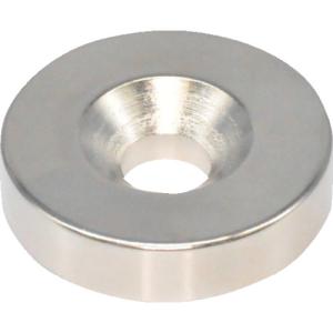 TRUSCO ネオジム丸形磁石 皿ネジ穴付 外径25mmX6mm M6 1個入 ( T25R06-M6 ) トラスコ中山(株)｜orangetool