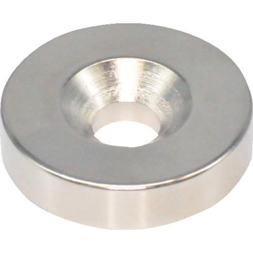 TRUSCO ネオジム丸形磁石 皿ネジ穴付 外径25mmX6mm M6 1個入 ( T25R06-M...
