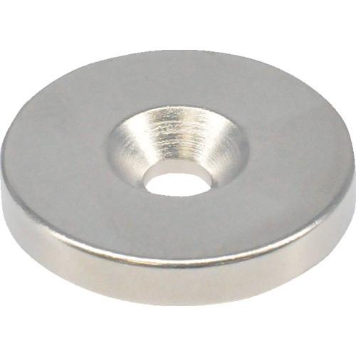 TRUSCO ネオジム丸形磁石 皿ネジ穴付 外径30mmX5mm M5 1個入 ( T30R05-M...