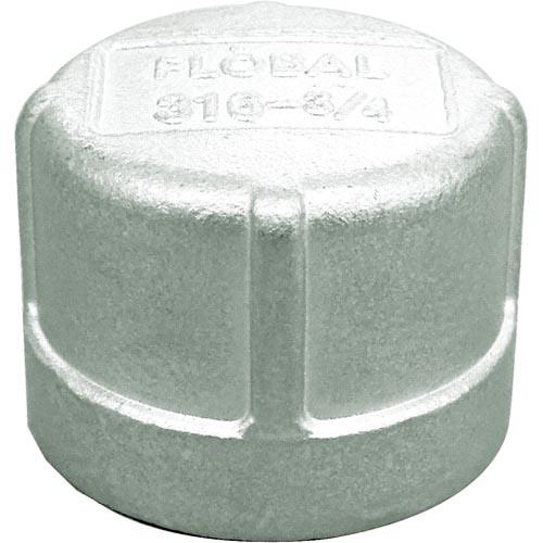 FLOBAL ねじ込み管継手 キャップ(ステンレス14A) 04116101 呼び径(A)6/呼び径...
