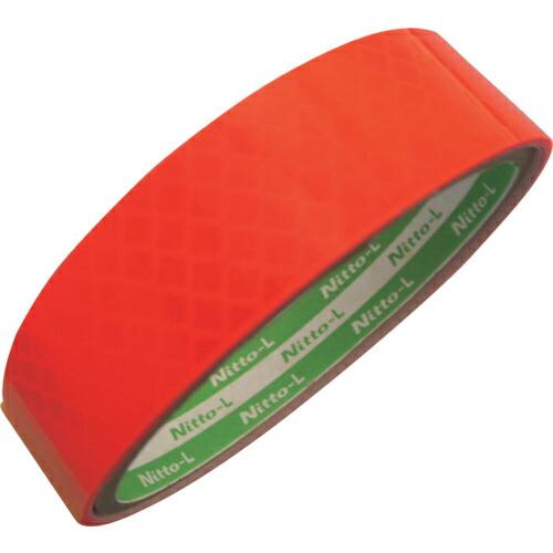 日東エルマテ 高輝度プリズム反射テープ(蛍光色) 20mm×5m オレンジ ( HTP-20OR )...