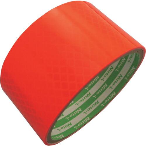 日東エルマテ 高輝度プリズム反射テープ(蛍光色) 45mm×5m オレンジ ( HTP-45OR )...