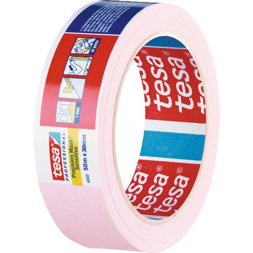 tesa マスキングテープ建築内装・養生用 25mm×50m ピンク ( 4333-25-50 ) ...