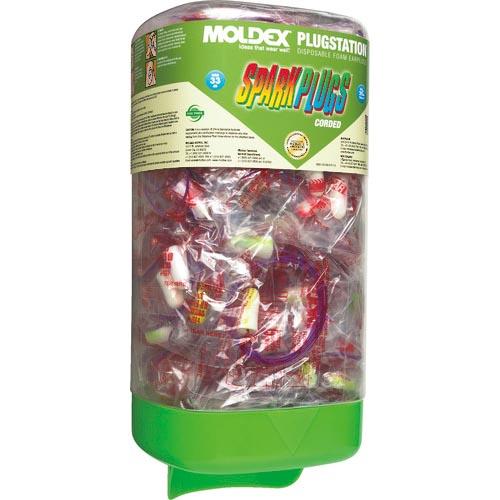 MOLDEX 耳栓 コード付きスパークプラグ プラグステーション 150組入 ( 6880 ) モル...