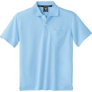 XEBEC 半袖ポロシャツ サックス ( 6030-42-L ) (株)ジーベック｜orangetool
