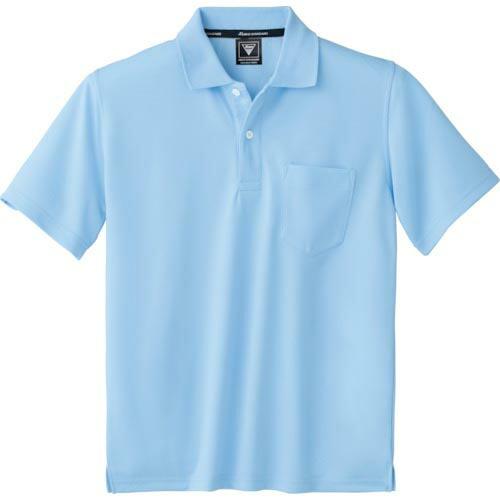 XEBEC 半袖ポロシャツ サックス ( 6030-42-L ) (株)ジーベック