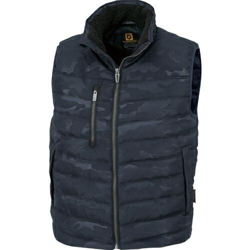 コーコス 【売切廃番】 防寒作業着 防寒ベスト G-1099 63チャコールカモフラ S 着丈61c...