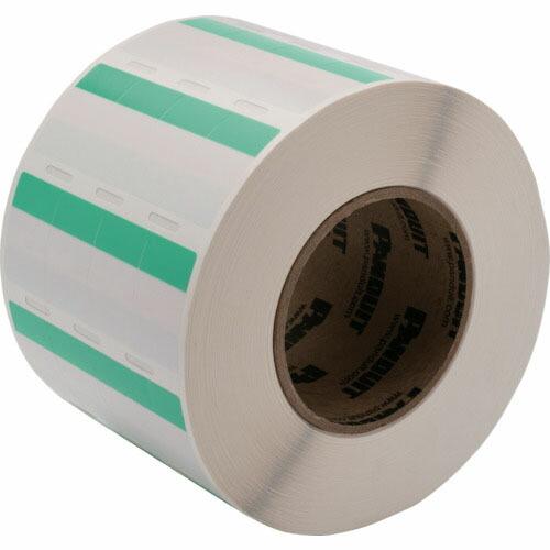 PANDUIT 熱転写プリンタ用セルフラミネートラベル ビニル 緑 印字部縦12.7mmx横25.4...