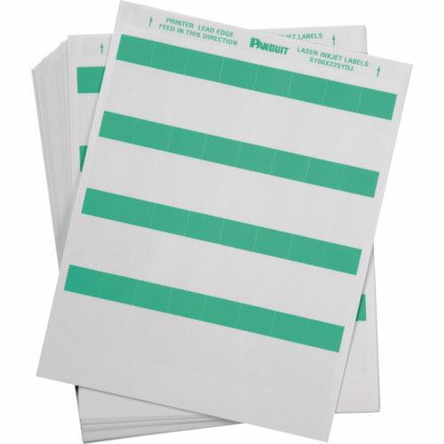 PANDUIT レーザープリンタ用セルフラミネートラベル ポリエステル 緑 印字部縦19.1mmx横...
