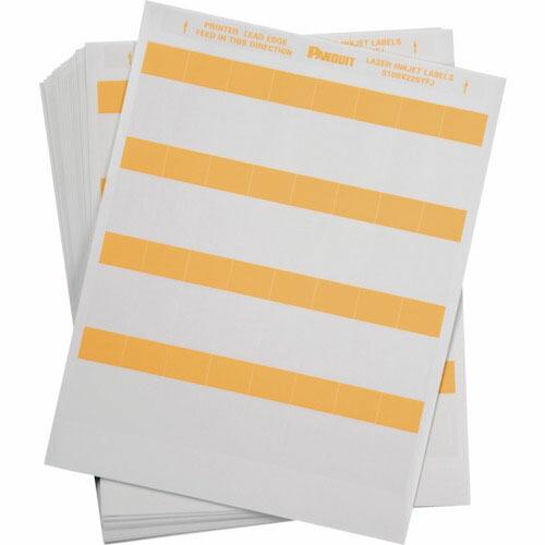 PANDUIT レーザープリンタ用セルフラミネートラベル ポリエステル オレンジ 印字部縦19.1m...