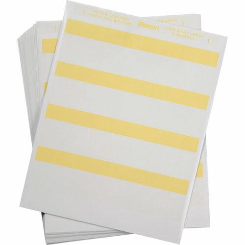 PANDUIT レーザープリンタ用セルフラミネートラベル ポリエステル 黄 印字部縦19.1mmx横...
