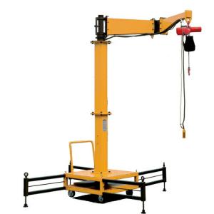 スーパー 二速型電動チェーンブロック付ジブクレーン 移動式 αSBタイプ 定格荷重0.2t アーム長さ2m ( JBCT2020C ) (株)スーパーツール｜orangetool
