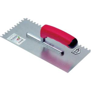 K/H ステンレス鏝 トップライン 130X280mm 溝幅6X6mm ( 630040 ) KRONEN HANSA社｜orangetool