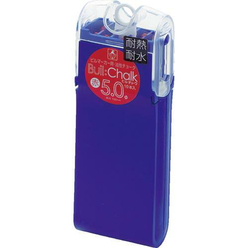 たくみ ビルチョーク 赤 10本入り Buil:Chalk ( 7837 ) (株)たくみ