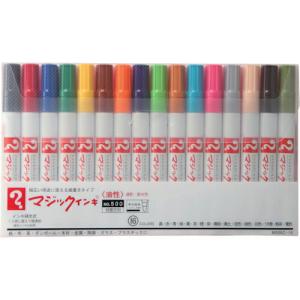 マジックインキ No.500 16色セット  ( M500C-16 ) 寺西化学工業(株) (メーカー取寄)｜orangetool