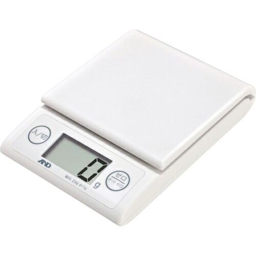 【SALE価格】A&amp;D デジタルはかり デジタルホームスケール ひょう量2kg ホワイト ( UH3...