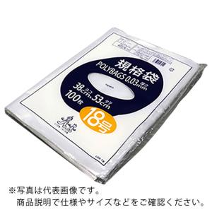 AS ポリバック規格袋L03-18 (100枚入) ( 1-8279-18 )｜orangetool