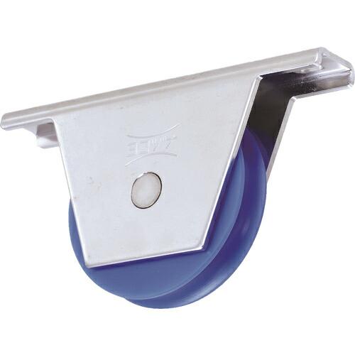 ヨコヅナ MC防音重量戸車 スリムタイプ 車輪径75mm 丸溝型 ( JKM-0751 )