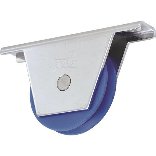 ヨコヅナ MC防音重量戸車 スリムタイプ 車輪径75mm V溝型 ( JKM-0755 )