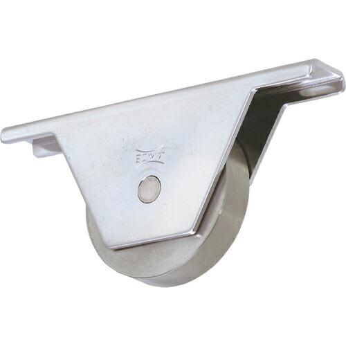 【SALE価格】ヨコヅナ ステンレス重量戸車 スリムタイプ 50mm 平  ( JKS-0502 )