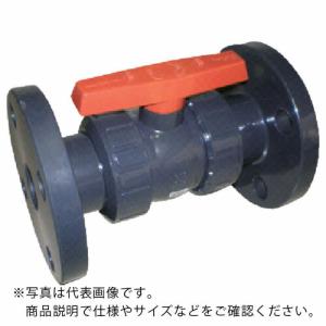 エスロン 塩ビ製ボールバルブ フランジ式 本体PVC OリングEPDM 32 長さ190mm×高さ75mm ( BV32FX )｜orangetool