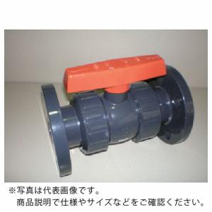 エスロン 塩ビ製ボールバルブ フランジ式 本体PVC OリングEPDM 40 長さ212mm×高さ171mm ( BV40FX )｜orangetool