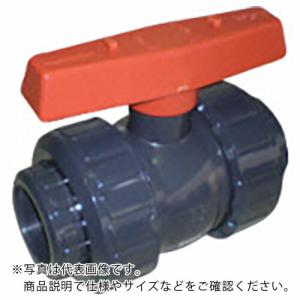 エスロン 塩ビ製ボールバルブ ねじ式 本体PVC OリングEPDM 40 長さ170mm×高さ101mm ( BV40NX )｜orangetool