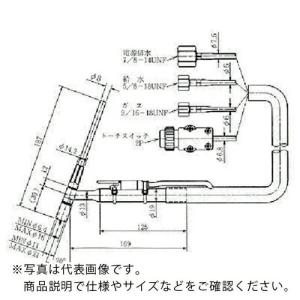 DAIHEN TIG溶接トーチ 水冷200アンペア 4m ( AW-20-4 ) (株)ダイヘン (メーカー取寄)｜orangetool