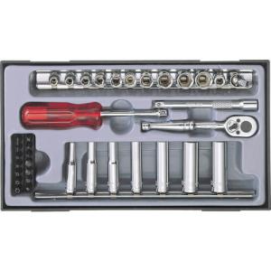 スエカゲ 1/4DR.ツールキット40PC ( PA2400 ) スエカゲツール(株) (メーカー取寄)｜orangetool