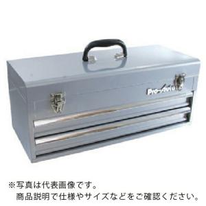 スエカゲ 2段引出し式ツールボックス シルバー ( Y983020S ) スエカゲツール(株) (メーカー取寄)｜orangetool