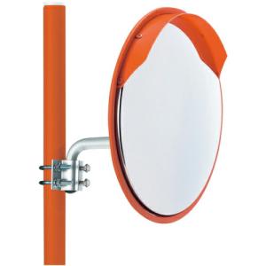 ユニット カーブミラー(S)ポール付 ステンレス製 320Фmm ( 869-05 ) ユニット(株) (メーカー取寄)｜orangetool