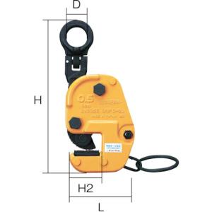 スーパー 横吊クランプ 自在型ロックハンドル式 細目仕様 基本使用荷重0.5t ( GVC0.5EN ) (株)スーパーツール｜orangetool