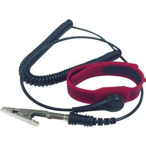BLASTON 静電気対策用品 シリコンリストストラップ 赤 コード全長68cm ( BSC-CH1502A25-R )｜orangetool