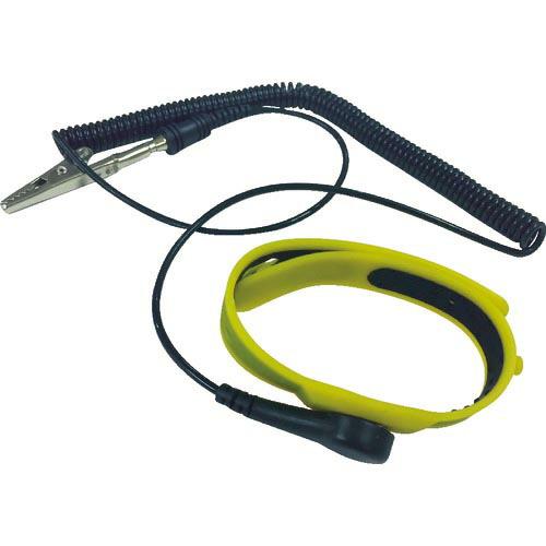 BLASTON 静電気対策用品 シリコンリストストラップ 黄 コード全長68cm ( BSC-CH1...
