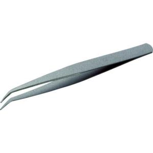 TRUSCO ステンレス製ピンセット 非粘着加工タイプ 150mm 曲爪 ( TSP-45 ) トラスコ中山(株)｜orangetool