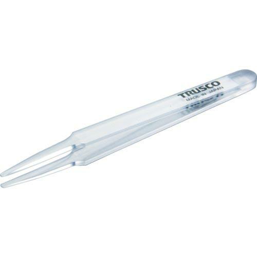 TRUSCO 透明プラスチック製ピンセット 120mm 先丸型 ( TPP-231-TM ) トラス...
