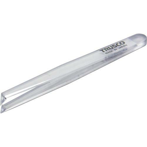 TRUSCO 透明プラスチック製ピンセット 120mm 先曲型 ( TPP-232-TM ) トラス...